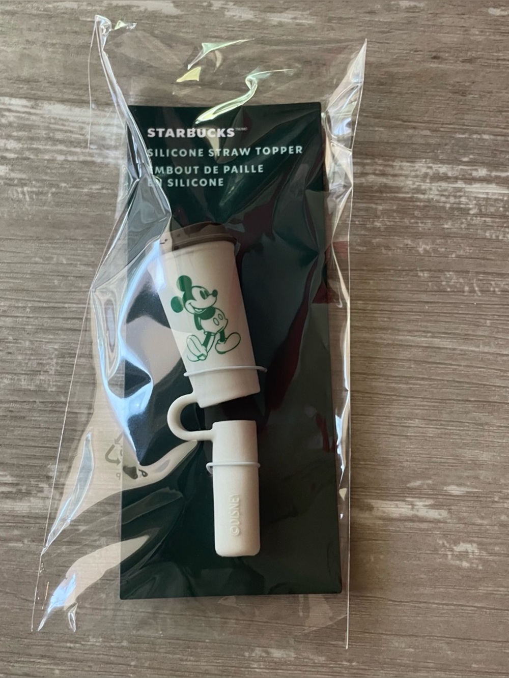 NWT Starbucks Disney Parks Park Days and Lattes Silicone Straw Topper